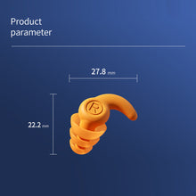 Load image into Gallery viewer, Silicone Noise Reduction Earplugs Three Layer Sound Insulation Noise Reduction Earplugs Reusable Washable Sleeping Ear Plugs

