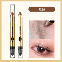 Load image into Gallery viewer, Pearl Light Fine Flash Eyeshadow Pen Double Head Multicolored Eye Shadow Stick Eye Brightening Eye Makeup Cosmetics
