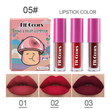 Load image into Gallery viewer, 3pcs/set Matte Lip Glaze Waterproof Nude Matte Lipstick Non-fading Long Lasting Lip Balm Lip Makeup Cosmetics
