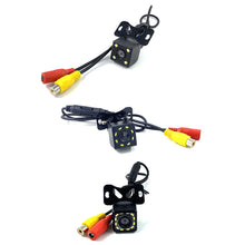 Load image into Gallery viewer, 4LED/8LED/12LED Car Rear View Camera Wide Angle HD Waterproof Backup Parking Reverse Without RCA Cable &amp; Power Cable
