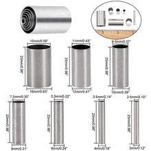 Load image into Gallery viewer, 7pcs Hole Hollow Round Cutter Pottery Tools Polymer Clay Tools Clay Extruder with Orangnizing Box
