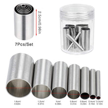 Load image into Gallery viewer, 7pcs Hole Hollow Round Cutter Pottery Tools Polymer Clay Tools Clay Extruder with Orangnizing Box
