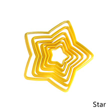Load image into Gallery viewer, 6pcs Multiuse Star Heart Polymer Clay Cutter Pottery Cutting Mold Ceramic Mould Cookie Molds Accessories
