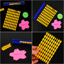 Load image into Gallery viewer, Alphanumeric Imprint Stamp DIY Polymer Clay Pottery Tool Embossing Tool Set Cutter Soft Candy Biscuit Mold
