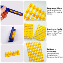 Load image into Gallery viewer, Alphanumeric Imprint Stamp DIY Polymer Clay Pottery Tool Embossing Tool Set Cutter Soft Candy Biscuit Mold
