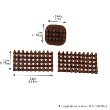 Load image into Gallery viewer, Alphanumeric Imprint Stamp DIY Polymer Clay Pottery Tool Embossing Tool Set Cutter Soft Candy Biscuit Mold
