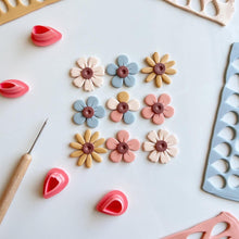 Load image into Gallery viewer, 4pc/Set Polymer Clay Petal Cutting Mold Flower Earring Cutter DIY French Earrings Jewelry Pendant Embossing Making Tool
