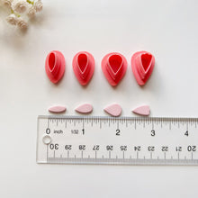 Load image into Gallery viewer, 4pc/Set Polymer Clay Petal Cutting Mold Flower Earring Cutter DIY French Earrings Jewelry Pendant Embossing Making Tool
