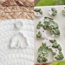 Load image into Gallery viewer, Polymer Clay Earring Cutter Cutting Mold DIY French Earrings Jewelry Pendant Embossing Making Tool
