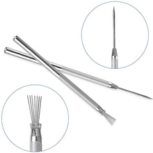 Load image into Gallery viewer, Pottery Texture Tool 7 Pin Needle Pen Ceramics Feather Tools Polymer Clay Sculpting Modeling Tool Pottery Texture Brush
