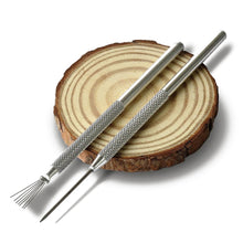 Load image into Gallery viewer, Pottery Texture Tool 7 Pin Needle Pen Ceramics Feather Tools Polymer Clay Sculpting Modeling Tool Pottery Texture Brush
