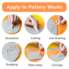 Load image into Gallery viewer, 5pcs Wooden Pottery Tools Artistic Clay Sculpting Sculpture Carving Shapers Cutters Clay Craft Polymer Clay Tools Set
