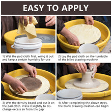 Load image into Gallery viewer, Pottery Wheel Pad Fixation Cloth Pad Fixed Mat PVA Water Absorbent Towel Cleaning Cloth Clay Sculpture Modeling Tools Pottery Accessories
