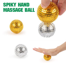Load image into Gallery viewer, 1Pair Hand Magnetic Therapy Spiky Hand Massage Ball Pressure Relief Trigger Point Pocket Massager Health Care Tool
