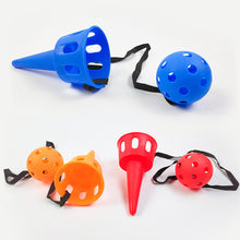 Load image into Gallery viewer, Children Outdoor Fun Ball and Cup Toy Set For Throw and Catch Ball Game Toy Softball Kendama For Beginner Kids Motor Skills Toy
