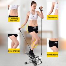 Load image into Gallery viewer, Mini Stepper Exercise Equipment Bicycle Foldable Pedal Stepper Fitness Machine Slimming Treadmill Workout Step Aerobics For Home Gym
