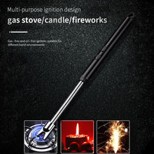 Load image into Gallery viewer, Outdoor Metal Windproof Power Display Hook Ignition Gun Home 360° Use Kitchen Candle Gas Stove Plasma Pulse Electric Arc Lighter
