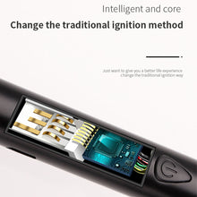 Load image into Gallery viewer, Outdoor Metal Windproof Power Display Hook Ignition Gun Home 360° Use Kitchen Candle Gas Stove Plasma Pulse Electric Arc Lighter
