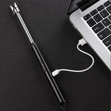 Load image into Gallery viewer, Outdoor Metal Windproof Power Display Hook Ignition Gun Home 360° Use Kitchen Candle Gas Stove Plasma Pulse Electric Arc Lighter
