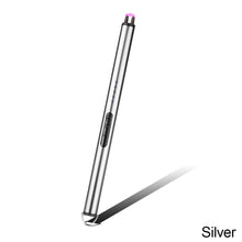 Load image into Gallery viewer, 1pcs Portable&amp;Windproof USB Electronic Lighter Arc Rechargeable Kitchen Igniter Outdoor BBQ Camping Lighter
