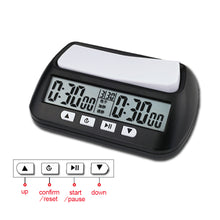 Load image into Gallery viewer, Digital Professional Chess Clock Count Up Down Timer Sports Electronic Chess Clock Competition Board Game Chess Watch
