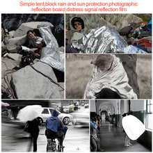Load image into Gallery viewer, Outdoor Survive First Aid Military Rescue Emergency Blanket Kit Windproof Waterproof Foil Thermal Blanket For Camping Hiking
