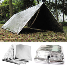 Load image into Gallery viewer, Outdoor Survive First Aid Military Rescue Emergency Blanket Kit Windproof Waterproof Foil Thermal Blanket For Camping Hiking
