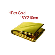 Load image into Gallery viewer, Outdoor Survive First Aid Military Rescue Emergency Blanket Kit Windproof Waterproof Foil Thermal Blanket For Camping Hiking
