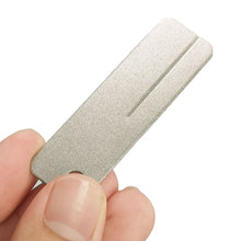 Load image into Gallery viewer, Portable Outdoor Camp Hike Tungsten Ceramic Carbide Knife Whetstone Sharpener Sharpen Fish Hook Pocket Diamond Tool
