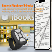 Load image into Gallery viewer, Wireless Bluetooth Ring Remote Control Portable Fingertip Selfie Video Controller Automatic Page Turner Browsing For Phone
