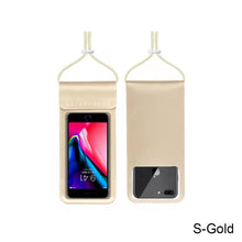 Load image into Gallery viewer, Swimming Phone Case Transparent Underwater Waterproof Phone Pouch Universal Diving Hanging On Neck Swimming Touch Screen Phone Sealed Bag

