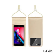 Load image into Gallery viewer, Swimming Phone Case Transparent Underwater Waterproof Phone Pouch Universal Diving Hanging On Neck Swimming Touch Screen Phone Sealed Bag
