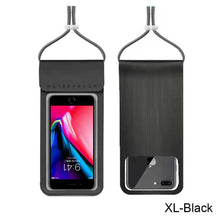 Load image into Gallery viewer, Swimming Phone Case Transparent Underwater Waterproof Phone Pouch Universal Diving Hanging On Neck Swimming Touch Screen Phone Sealed Bag
