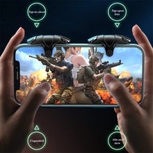 Load image into Gallery viewer, G12 Mobile Phone Gaming Trigger Game PUBG Shooter Joysticks Gamepad Shooting ABS Aim Key Button L1 R1 Controller for IOS Android
