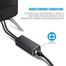 Load image into Gallery viewer, Ethernet Network Card Adapter Micro USB Power to RJ45 10/100Mbps for Fire TV Stick Chromecast Google
