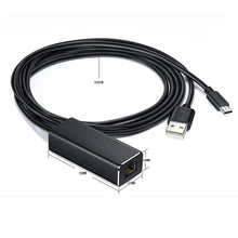 Load image into Gallery viewer, Ethernet Network Card Adapter Micro USB Power to RJ45 10/100Mbps for Fire TV Stick Chromecast Google

