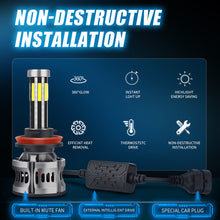 Load image into Gallery viewer, 2Pcs 8 Sides LED 12V H8 H11 H7 20000LM HB3 9005 HB4 H1 H3 H4 Led Headlight Bulb Canbus 60W 3D 360 degree Super Auto Lamp
