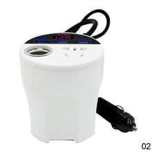 Load image into Gallery viewer, 150W Car Power Inverter 24V/12V to 220V Led Display 3 USB Ports + Cigarette Lighter QC3.0 QC2.4 Inversor
