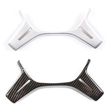 Load image into Gallery viewer, Carbon Fiber Texture Car Interior Steering Wheel Panel Frame Cover Trim For Mercedes Benz C E ML GL Class W204 W212 X166 W166
