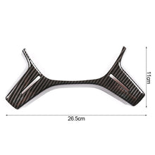 Load image into Gallery viewer, Carbon Fiber Texture Car Interior Steering Wheel Panel Frame Cover Trim For Mercedes Benz C E ML GL Class W204 W212 X166 W166
