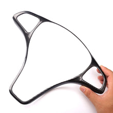 Load image into Gallery viewer, Car Steering Wheel Button Frame Trim Cover Carbon Fiber Silver Chrome for Mercedes Benz GLA GLC260 C200L
