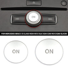 Load image into Gallery viewer, Car Console CD Panel Multimedia Switch Buttons Sequins Volume Button Cover For Mercedes Benz C E Class W204 W212 GLK X204 C200 W212 E260 GLK300
