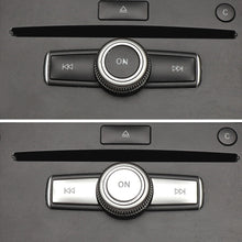 Load image into Gallery viewer, Car Console CD Panel Multimedia Switch Buttons Sequins Volume Button Cover For Mercedes Benz C E Class W204 W212 GLK X204 C200 W212 E260 GLK300
