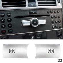 Load image into Gallery viewer, Car Console CD Panel Multimedia Switch Buttons Sequins Volume Button Cover For Mercedes Benz C E Class W204 W212 GLK X204 C200 W212 E260 GLK300
