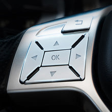 Load image into Gallery viewer, 12Pcs Steering Wheel Button Switch Trim Covers Sticker For Mercedes Benz C200 E260 CLS ML GL GLK260
