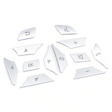 Load image into Gallery viewer, 12Pcs Steering Wheel Button Switch Trim Covers Sticker For Mercedes Benz C200 E260 CLS ML GL GLK260
