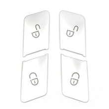 Load image into Gallery viewer, 4Pcs Car Door Unlock Buttons Sequins Decoration Cover Trim for Mercedes Benz GLA CLA GLK GLE CLS ML GL A B C E class W204 W212
