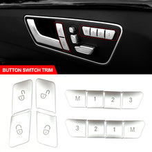 Load image into Gallery viewer, 12Pcs Car Door Seats Memory Adjustable Push Button Trim Covers Sticker for Mercedes Benz GLK GLE CLA GLA CLS ML GL
