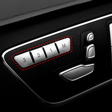 Load image into Gallery viewer, 12Pcs Car Door Seats Memory Adjustable Push Button Trim Covers Sticker for Mercedes Benz GLK GLE CLA GLA CLS ML GL
