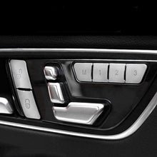 Load image into Gallery viewer, 12Pcs Car Door Seats Memory Adjustable Push Button Trim Covers Sticker for Mercedes Benz GLK GLE CLA GLA CLS ML GL
